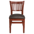 Premium US Made Vertical Slat Wood Restaurant Chair
