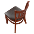 Premium US Made Vertical Slat Wood Restaurant Chair