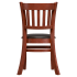 Premium US Made Vertical Slat Wood Restaurant Chair