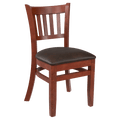 Premium US Made Vertical Slat Wood Restaurant Chair