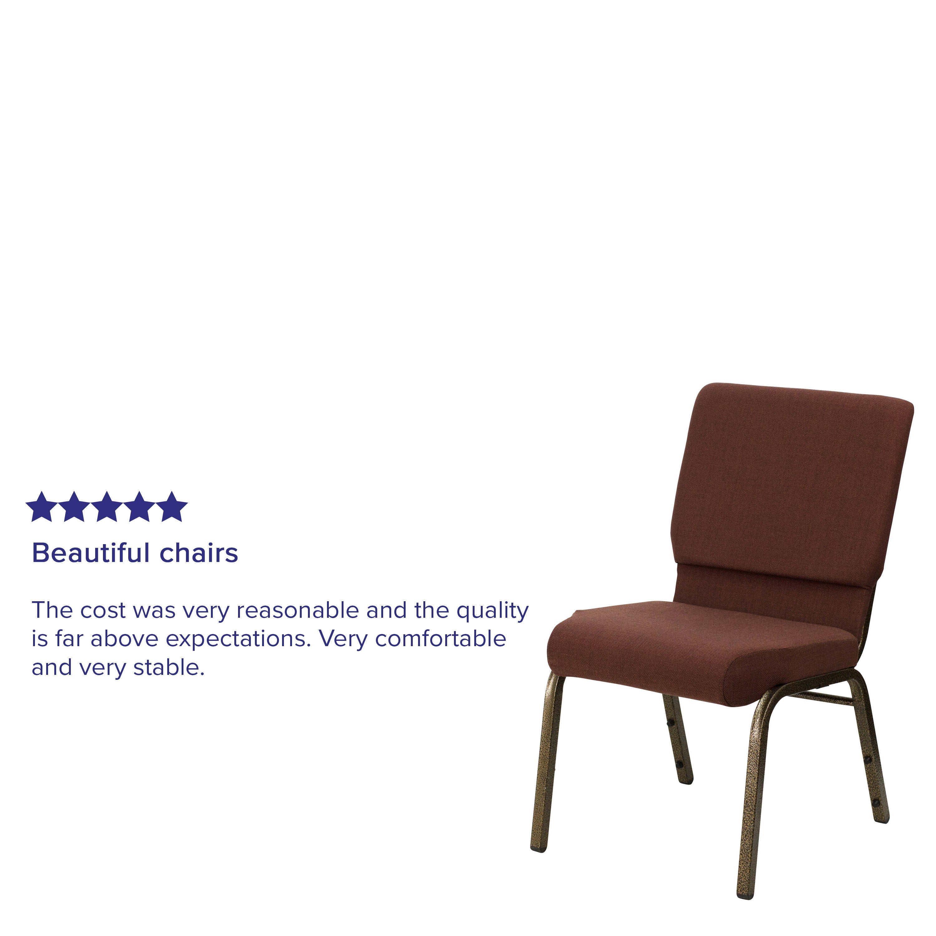 Hercules Series 185 Stackable Church Chair 18.5 Inch Wide