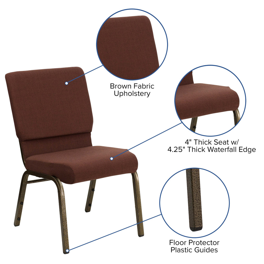 Hercules Series 185 Stackable Church Chair 18.5 Inch Wide