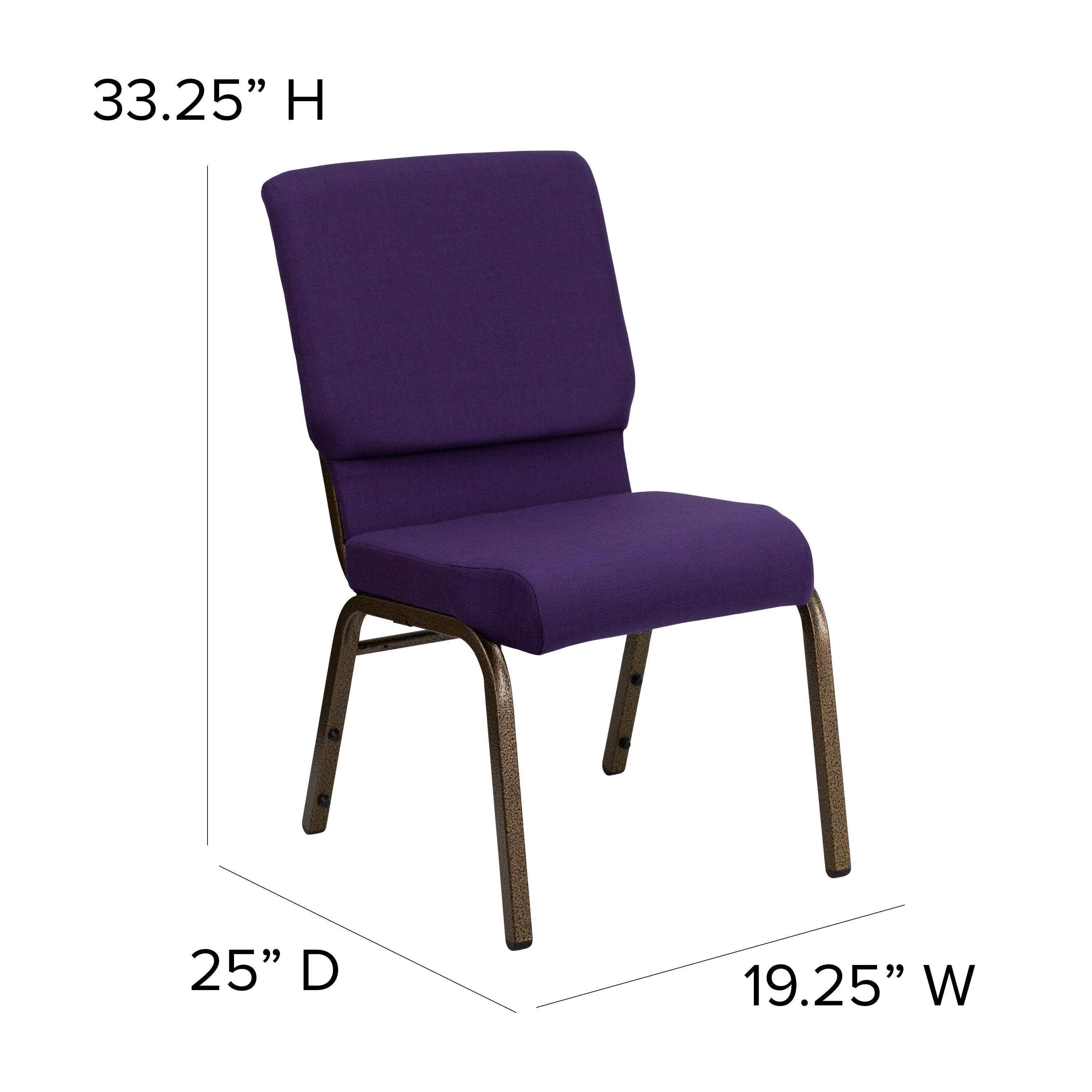 Hercules Series 185 Stackable Church Chair 18.5 Inch Wide