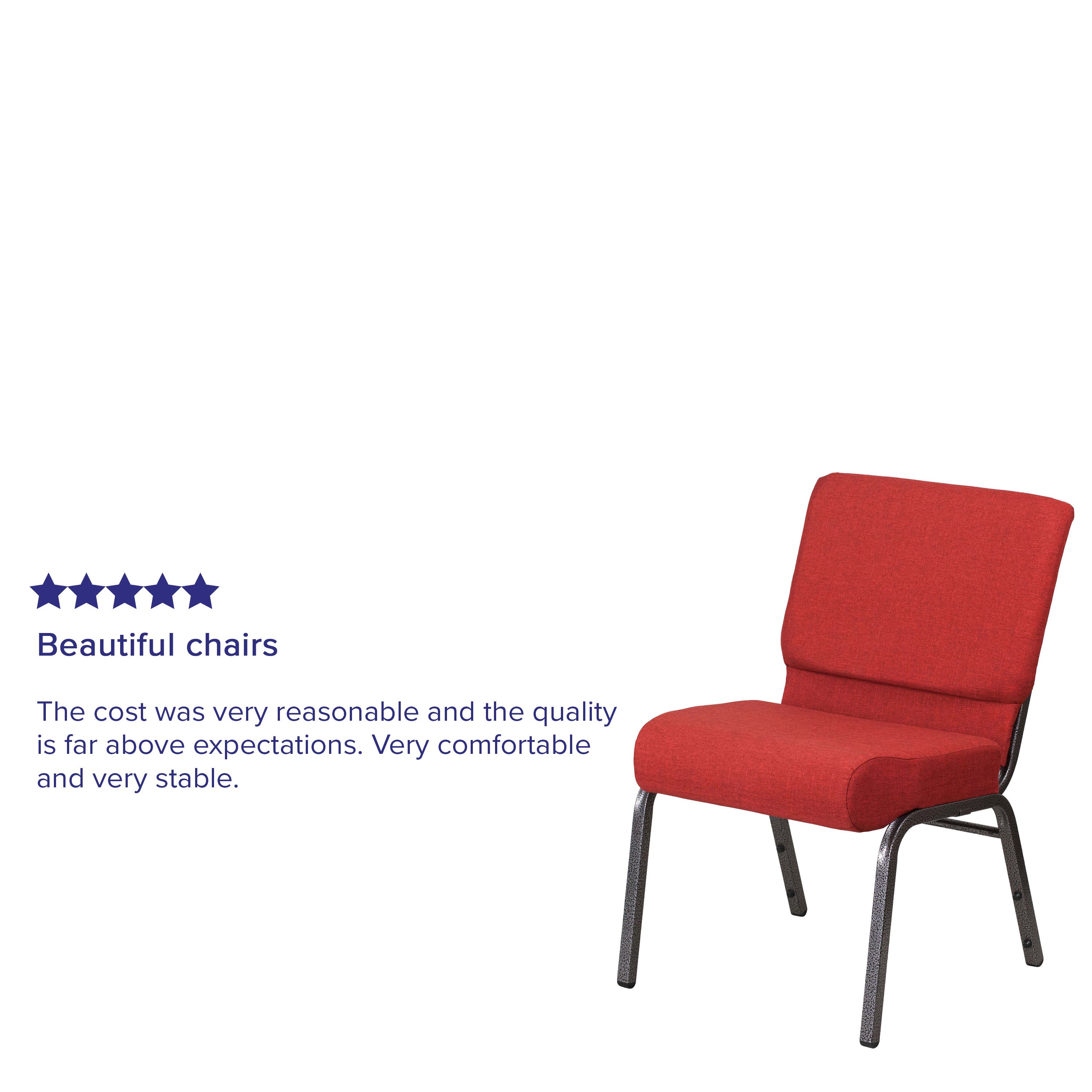 Hercules Series 185 Stackable Church Chair 18.5 Inch Wide