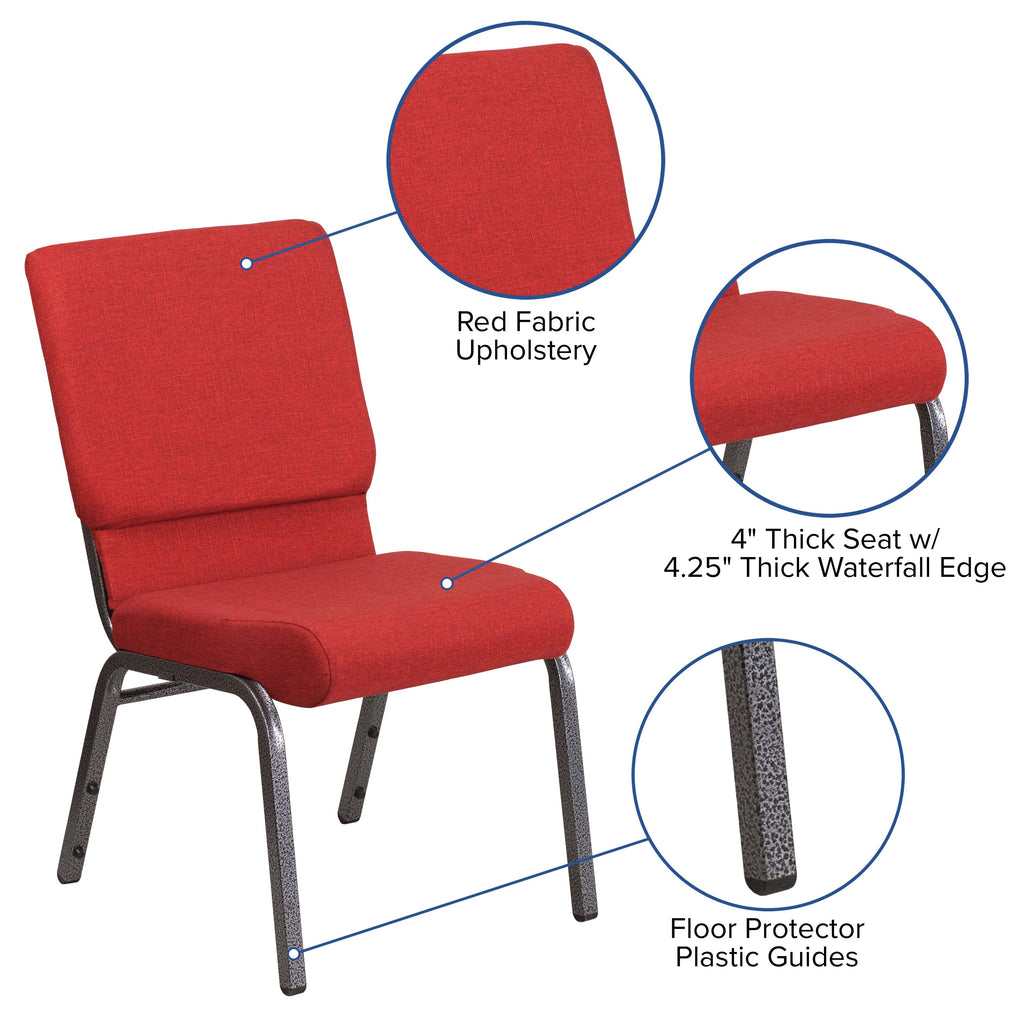 Hercules Series 185 Stackable Church Chair 18.5 Inch Wide