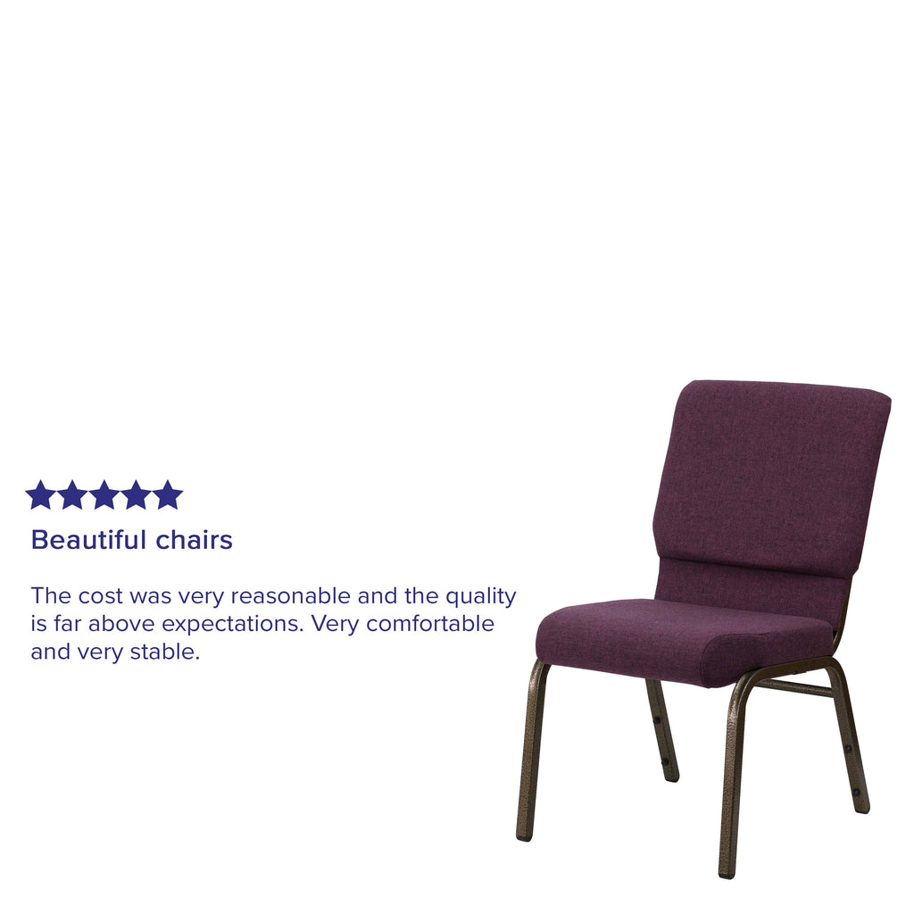 Hercules Series 185 Stackable Church Chair 18.5 Inch Wide