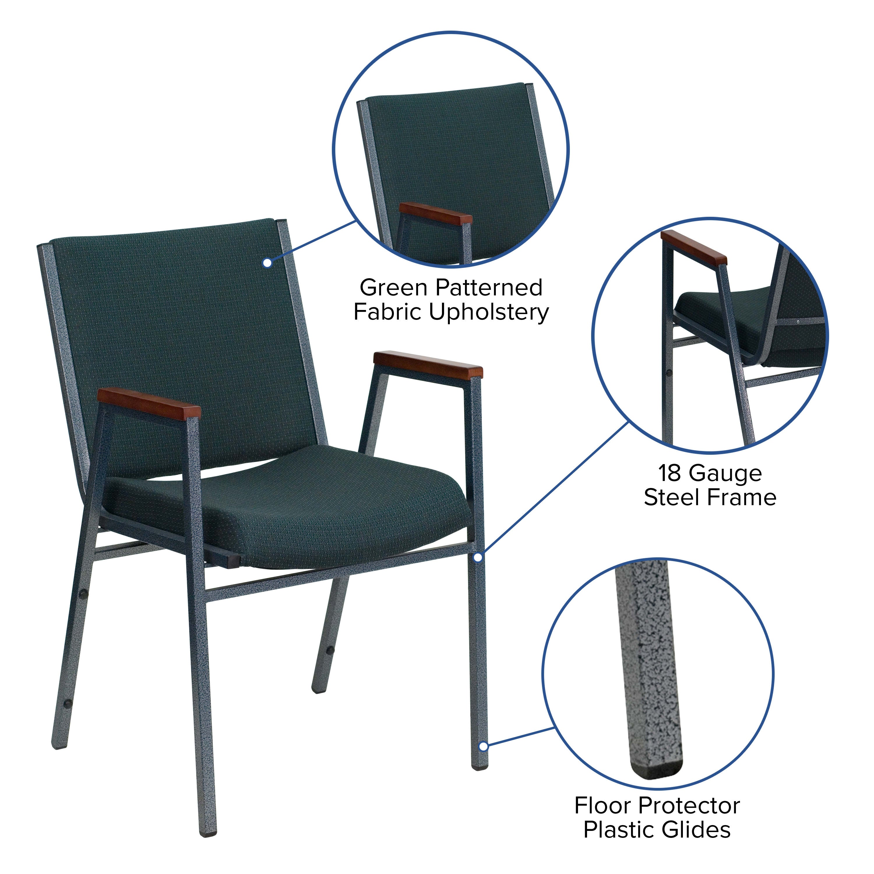 HERCULES Heavy Duty Stack Chair with Arms