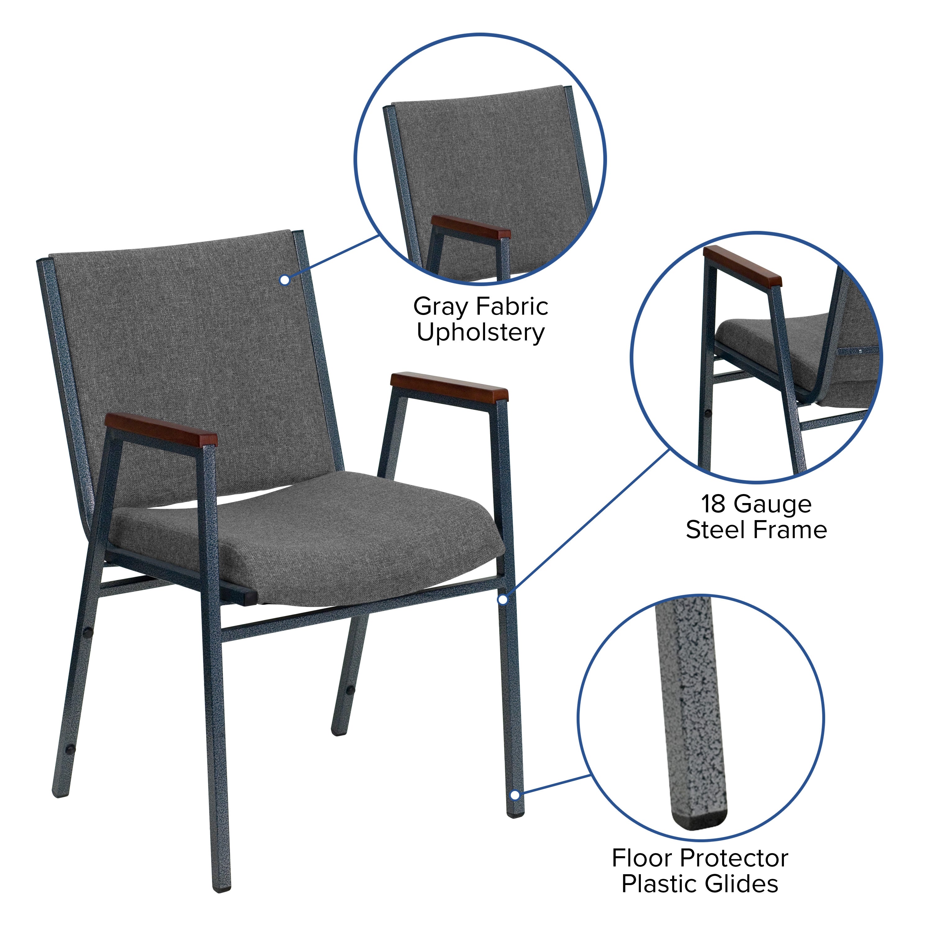 HERCULES Heavy Duty Stack Chair with Arms