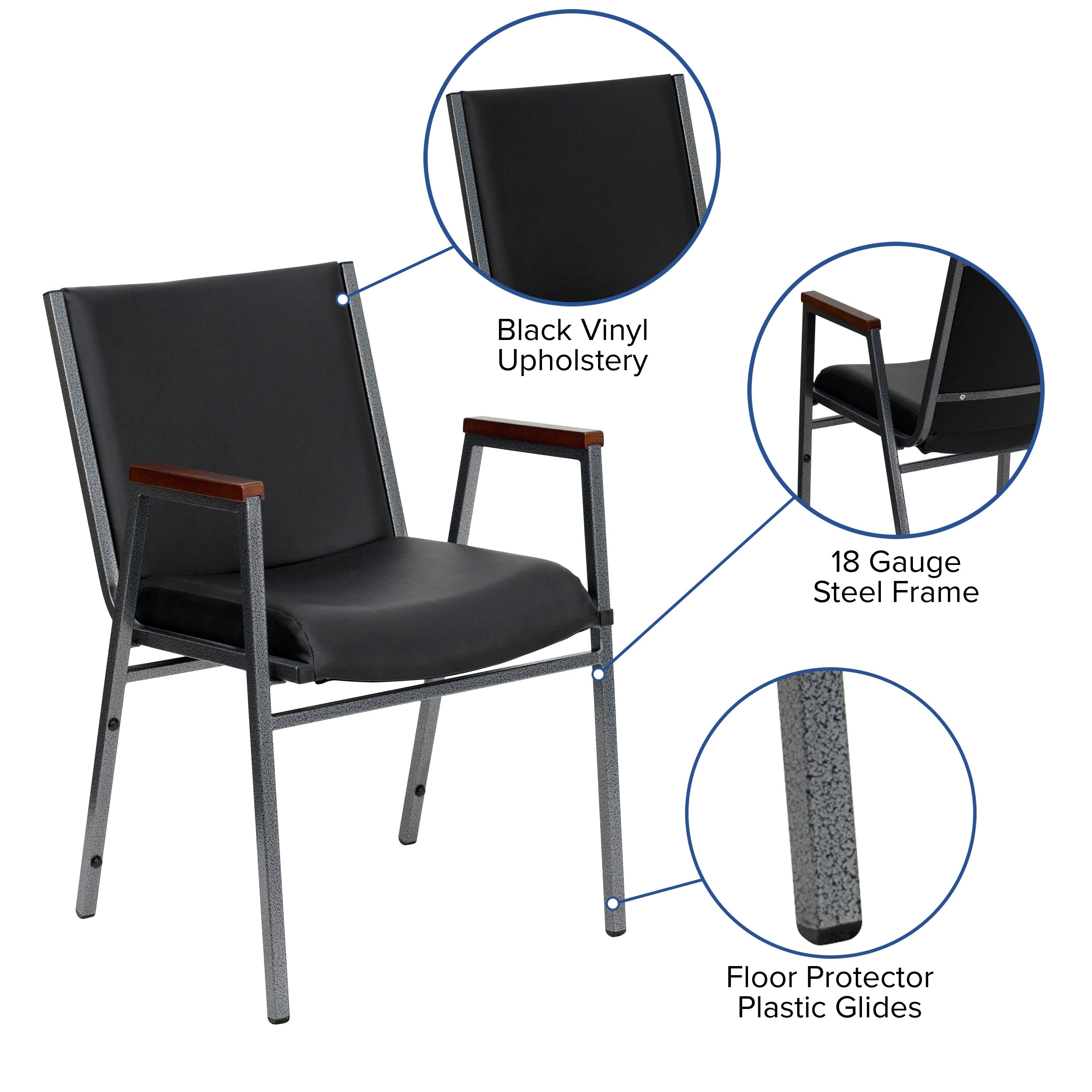 HERCULES Heavy Duty Stack Chair with Arms